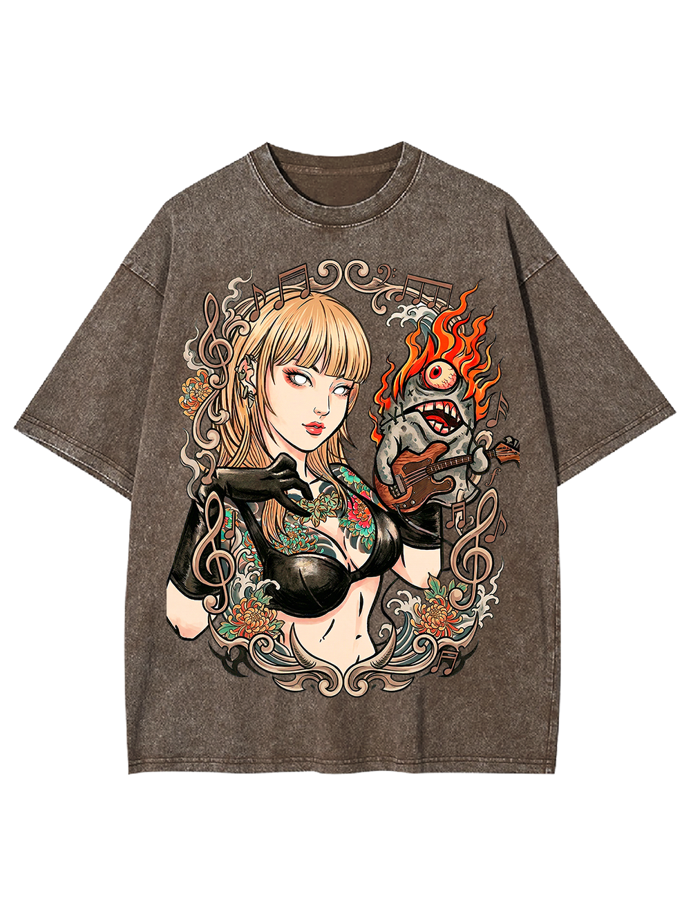 Burning Sound – Punk Goddess Oversized Washed Tshirt