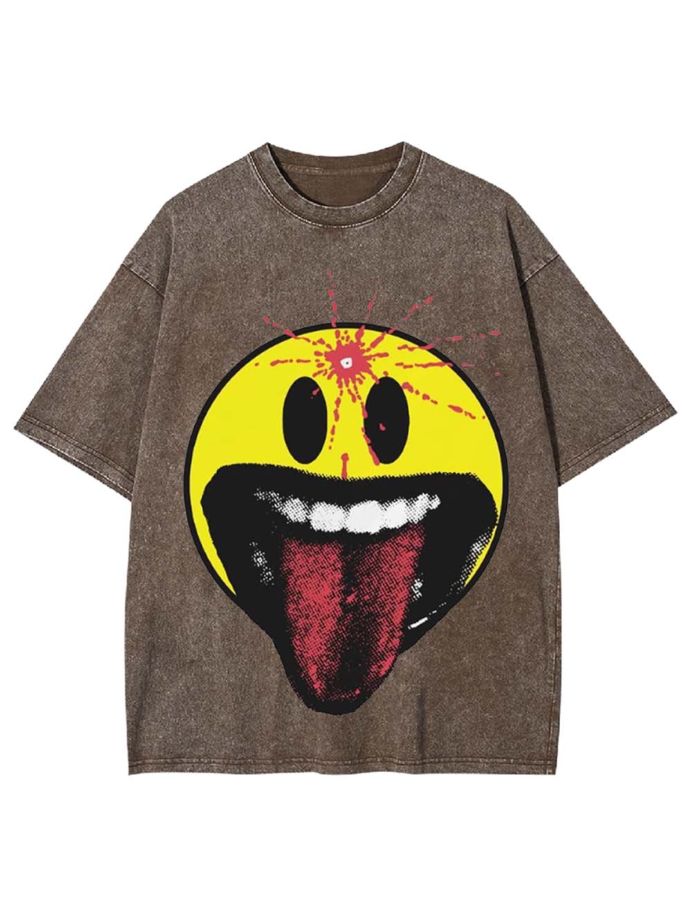 Smiley Madness Washed Tshirt