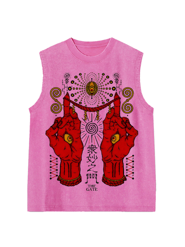 The Mystical Gate Washed Tank Top