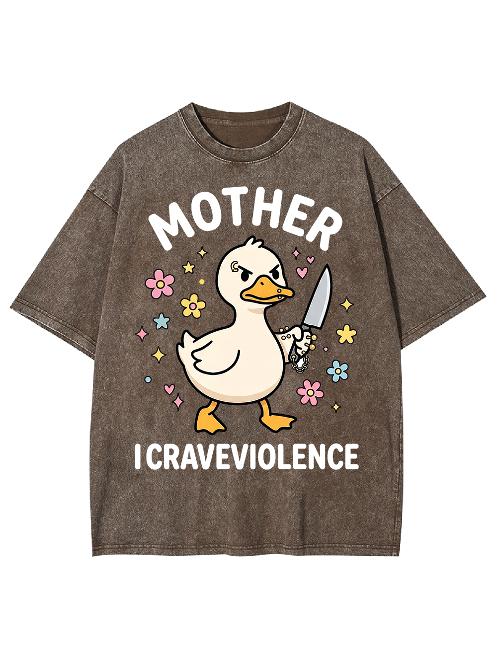 MOTHER I CRAVE VIOLENCE Washed Tshirt