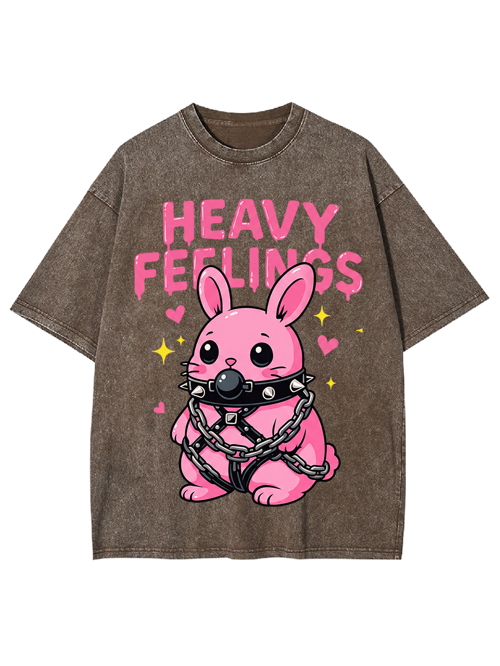 HEAVY FEELINGS Washed Tshirt