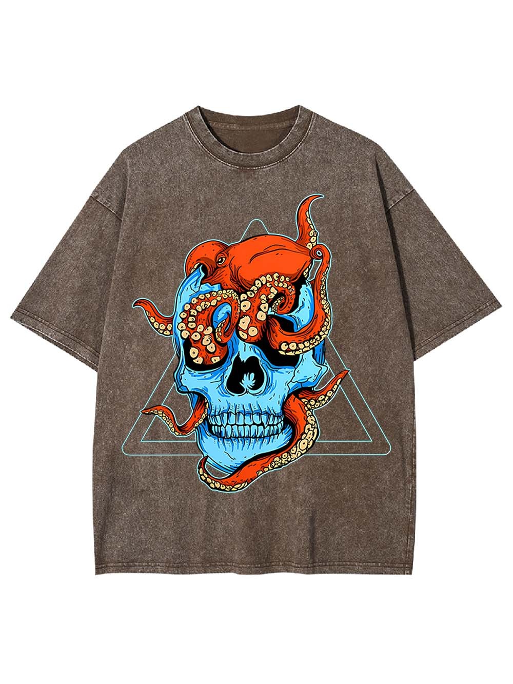 Tentacled Skull Washed Tshirt
