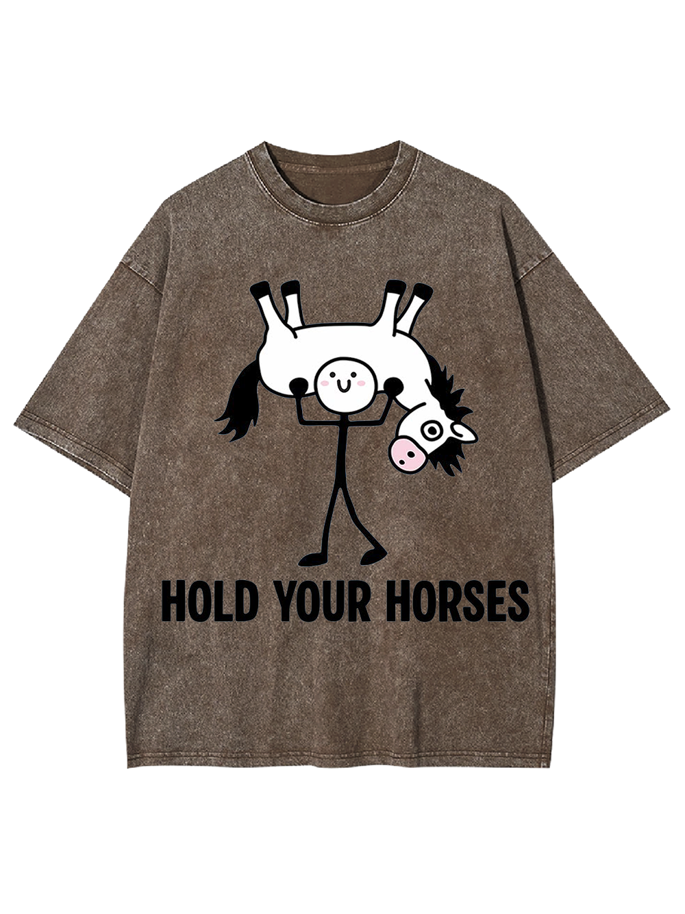 HOLD YOUR HORSES Washed Tshirt