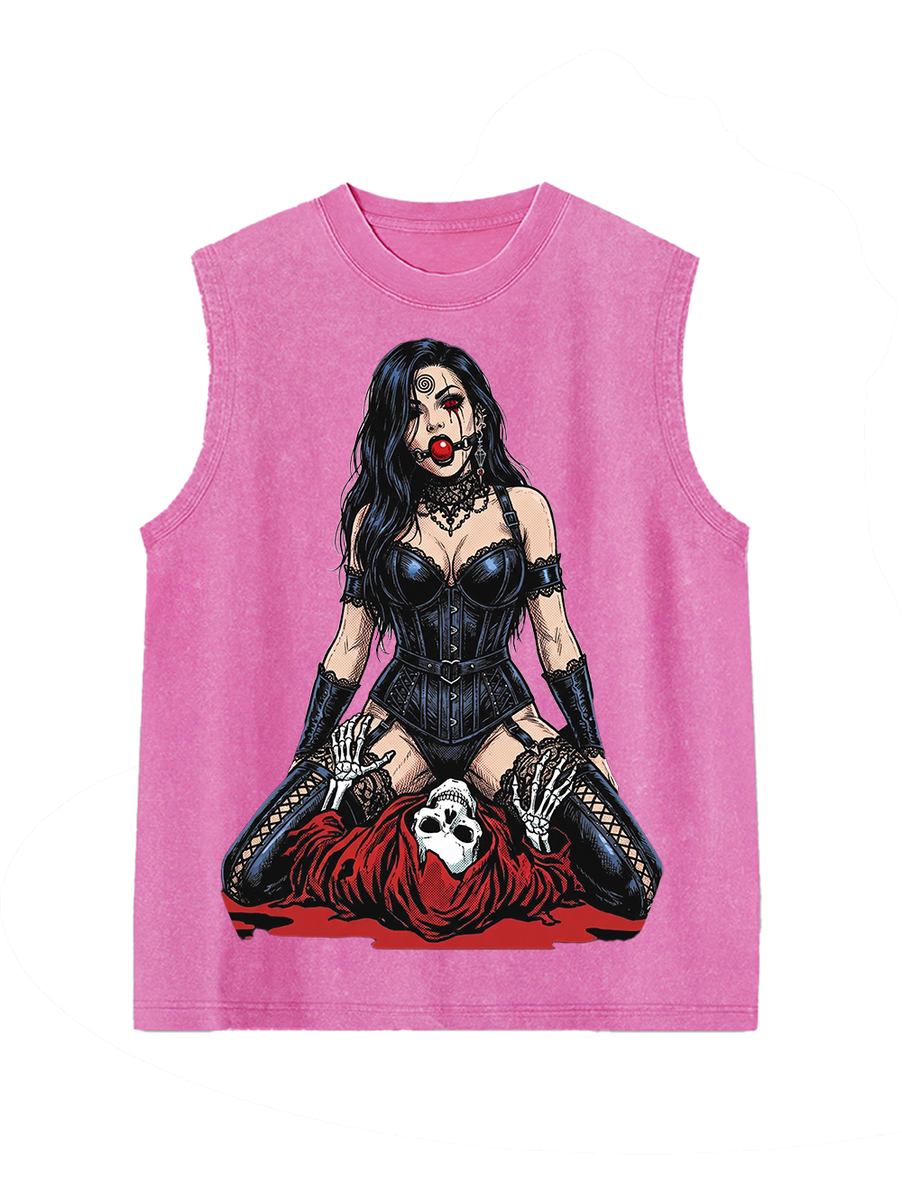 Red-eyed seductress Washed Tank Top