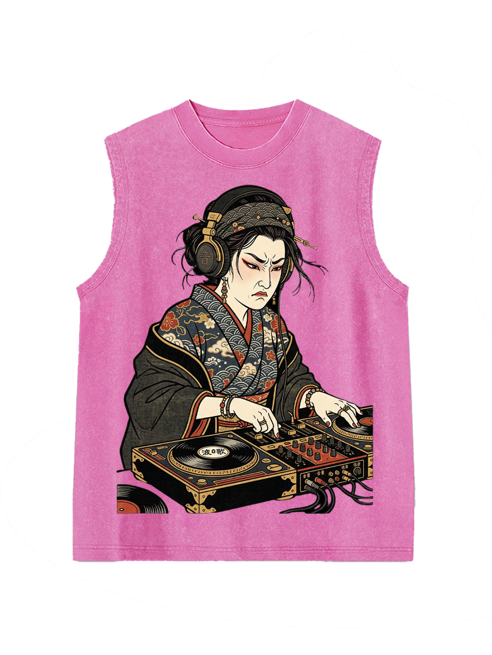 Geisha DJ Rhythm Washed Tank Top