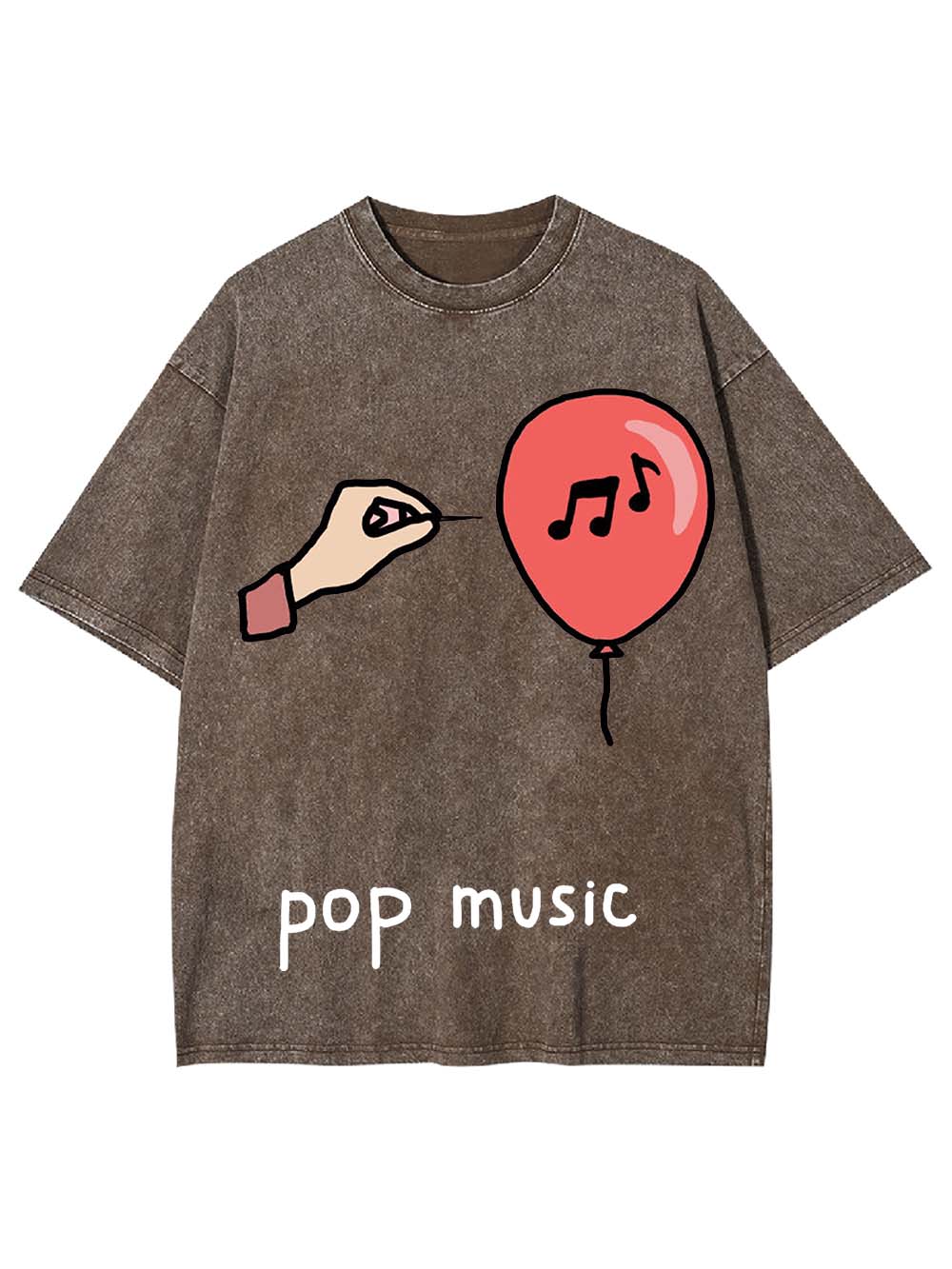 Pop Music Washed Tshirt