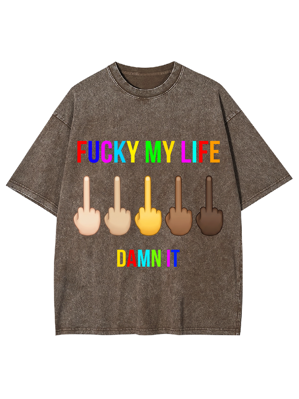 FUCKY MY LIFE Washed Tshirt