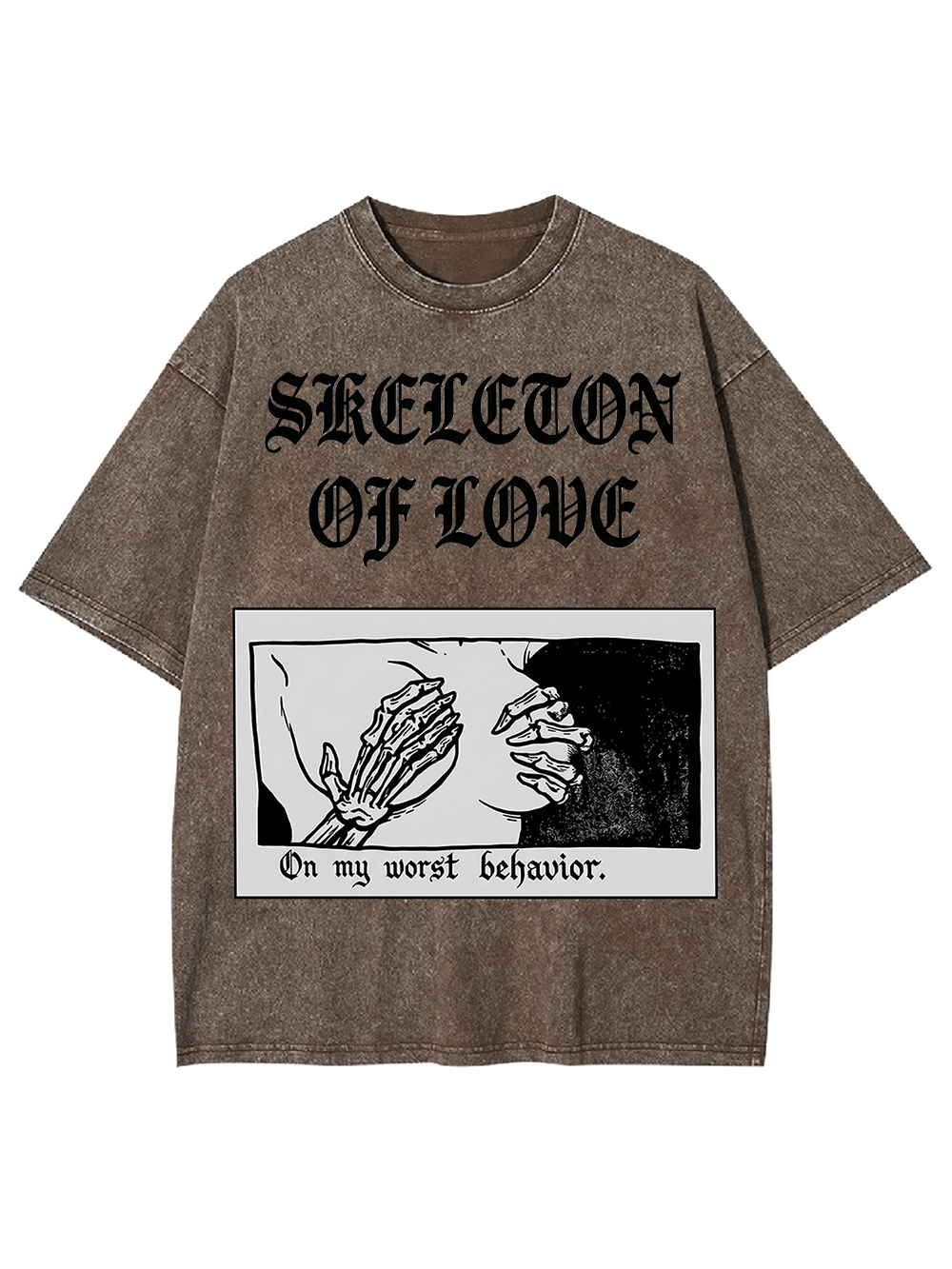 Skeleton of Love Washed Tshirt