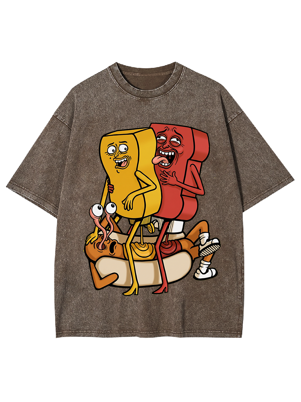 Weird Food Art Washed Tshirt