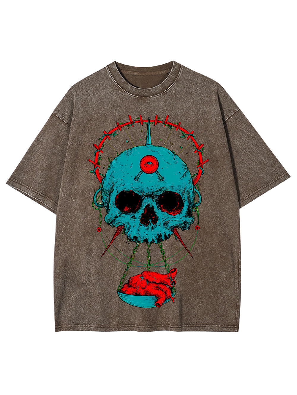 HEART OF THE SKULL WASHED TSHIRT
