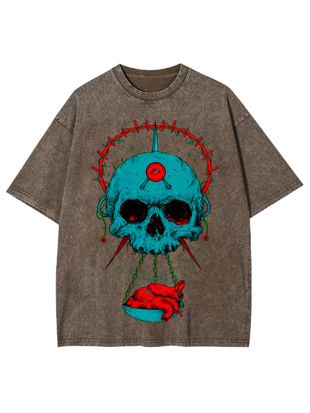 HEART OF THE SKULL WASHED TSHIRT