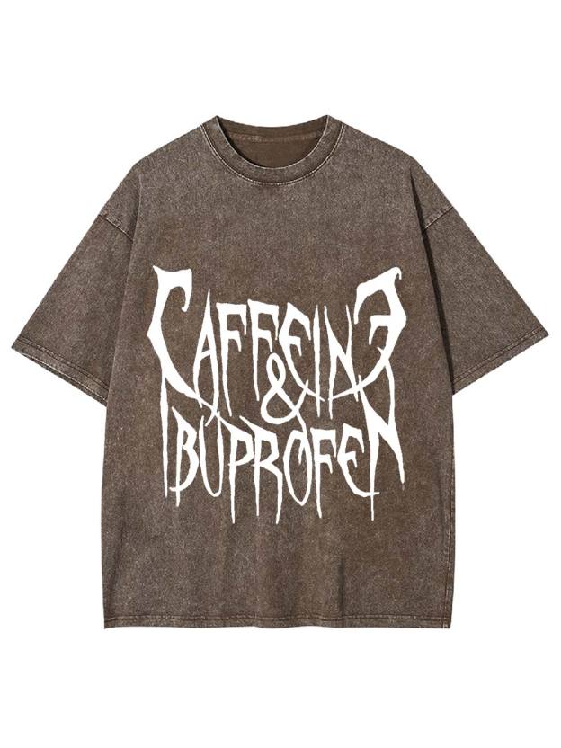 Caffeine & Ibuprofen  Washed Tshirt