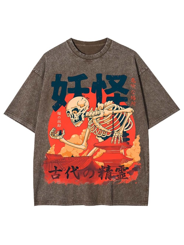 ANCIENT SPIRIT OF THE YOKAI WASHED TSHIRT
