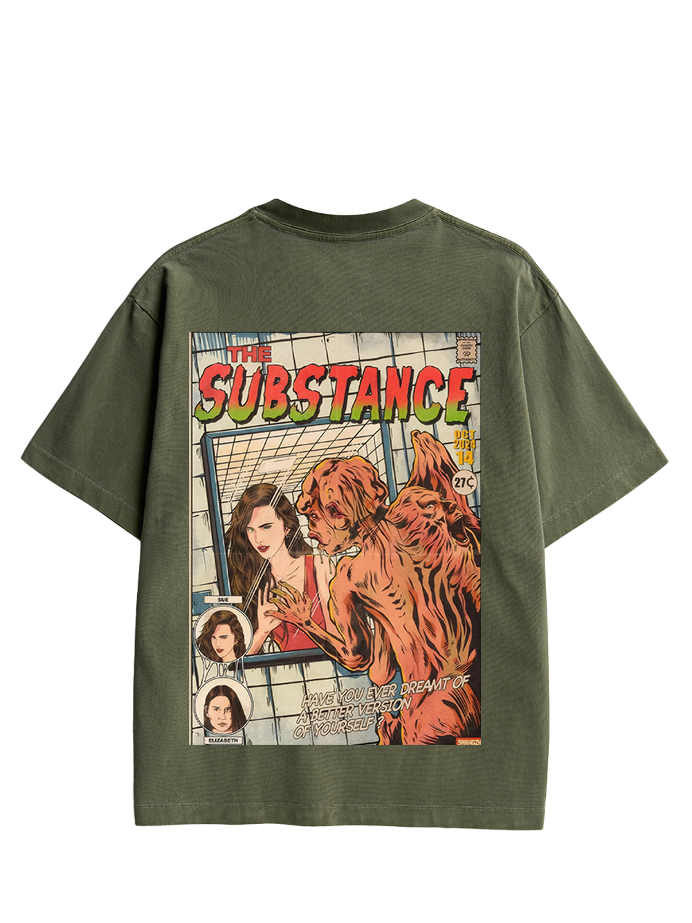 THE SUBSTANCE DOUBLE SIDED PRINT WASHED TSHIRT