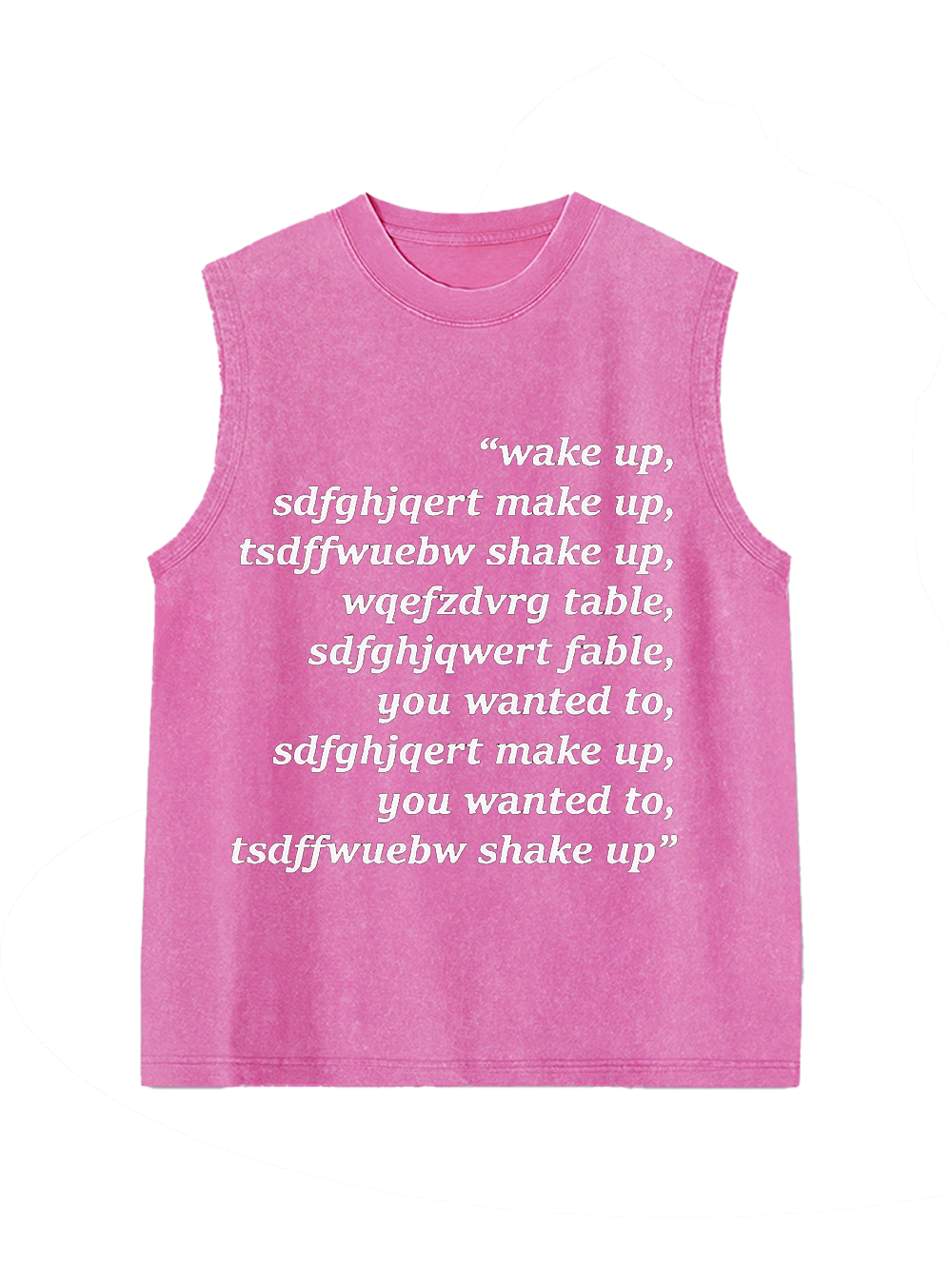 WAKE UP CHAOS WASHED TANK TOP
