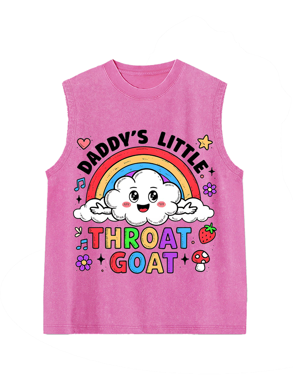 THROAT GOAT WASHED TANK TOP