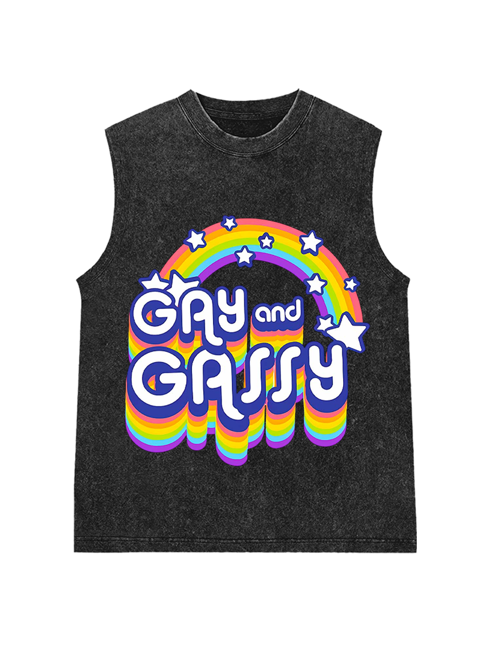 GAY AND GASSY WASHED TANK TOP
