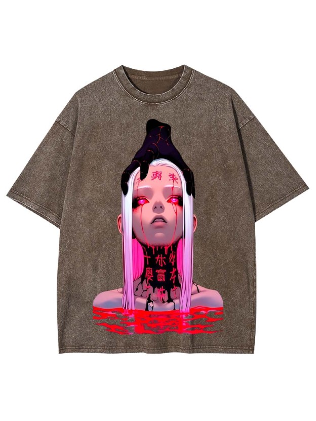 Crimson Curse Washed Tshirt