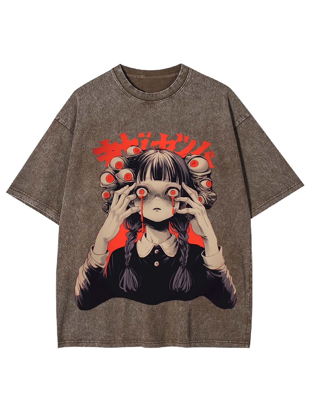 Eyes Of Dread Washed Tshirt-ClassyOutlaw Sale