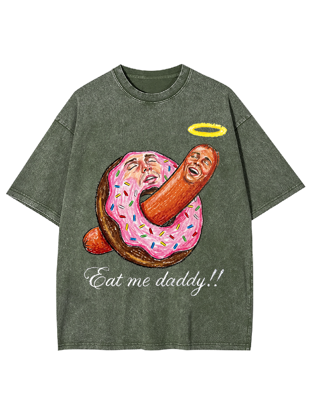 EAT ME DADDY WASHED TSHIRT