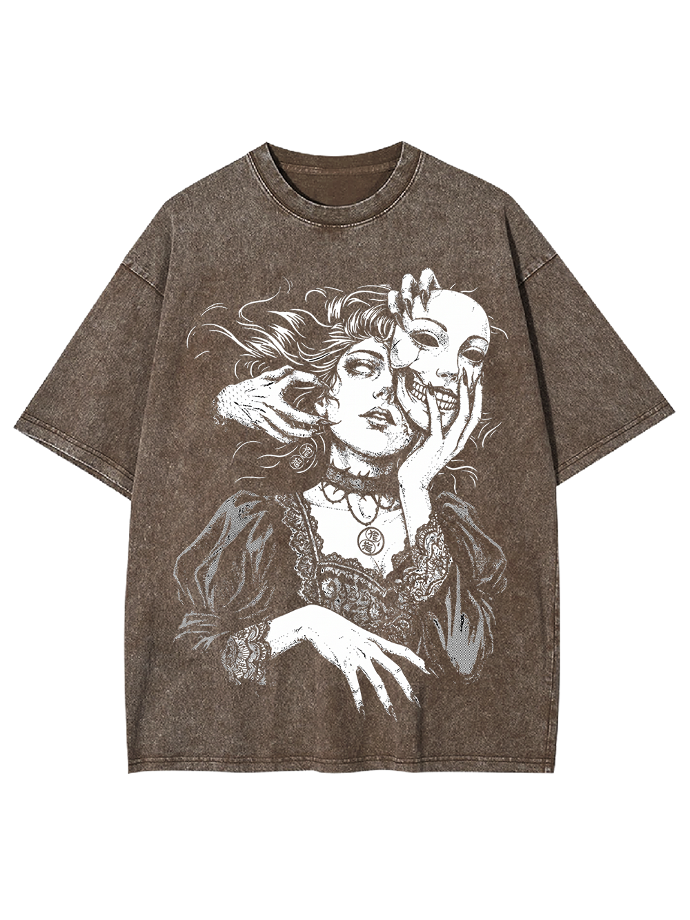 DESIRE MASK GIRL WASHED TSHIRT