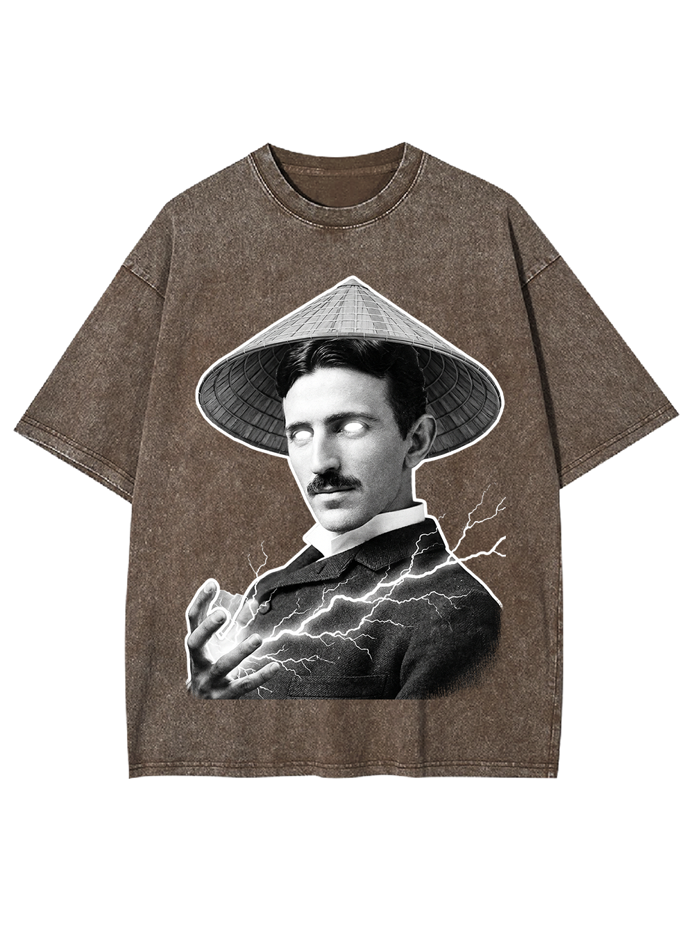 ELECTRIC MYSTIC IN CONICAL HAT WASHED TSHIRT