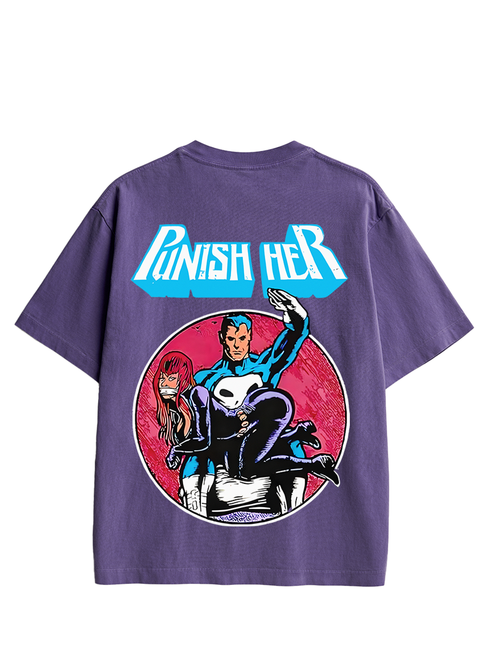 PUNISH HER DOUBLE SIDED PRINT WASHED TSHIRT