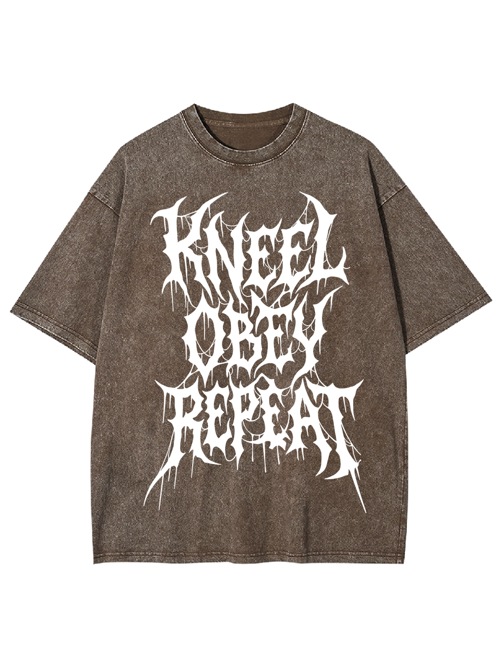 KNEEL OBEY REPEAT WASHED TSHIRT