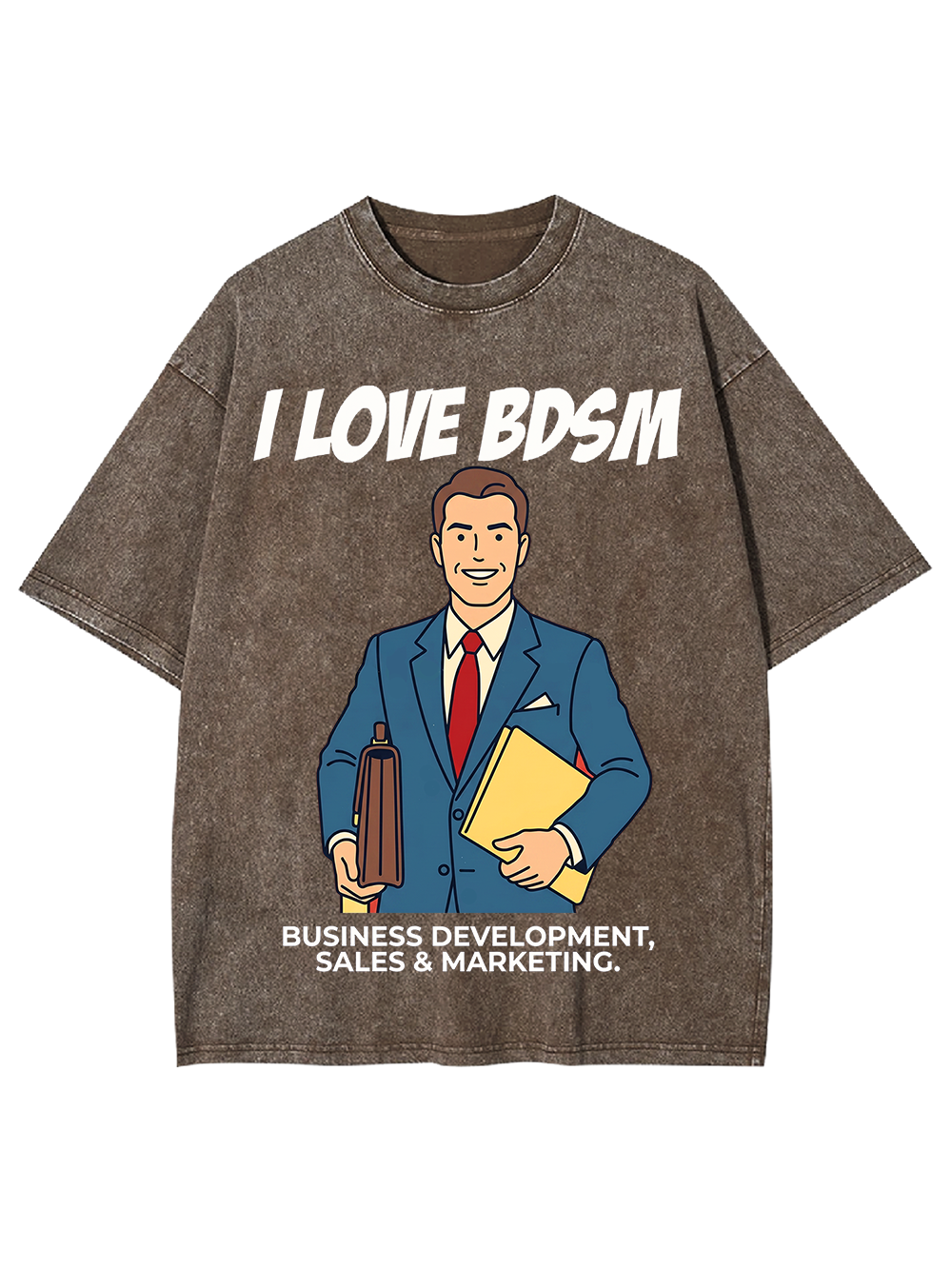 I LOVE BDSM WASHED TSHIRT