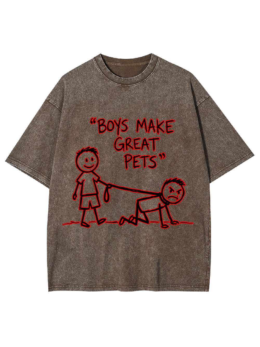BOYS MAKE GREAT PETS WASHED TSHIRT