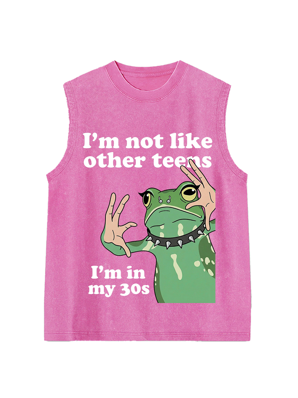 I’M NOT LIKE OTHER TEENS I’M IN MY 30S WASHED TANK TOP