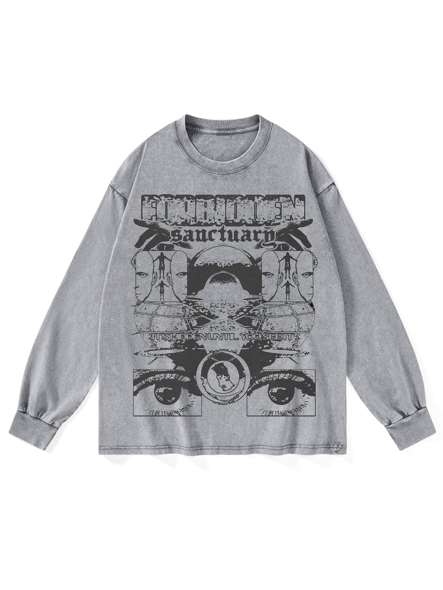 Sanctuarg Washed Long Sleeves-ClassyOutlaw