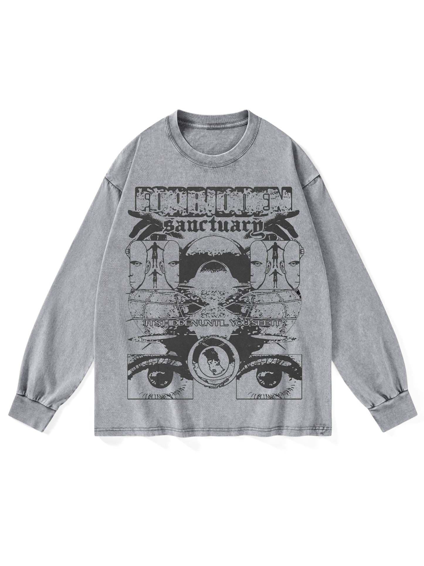 Sanctuarg Washed Long Sleeves-ClassyOutlaw