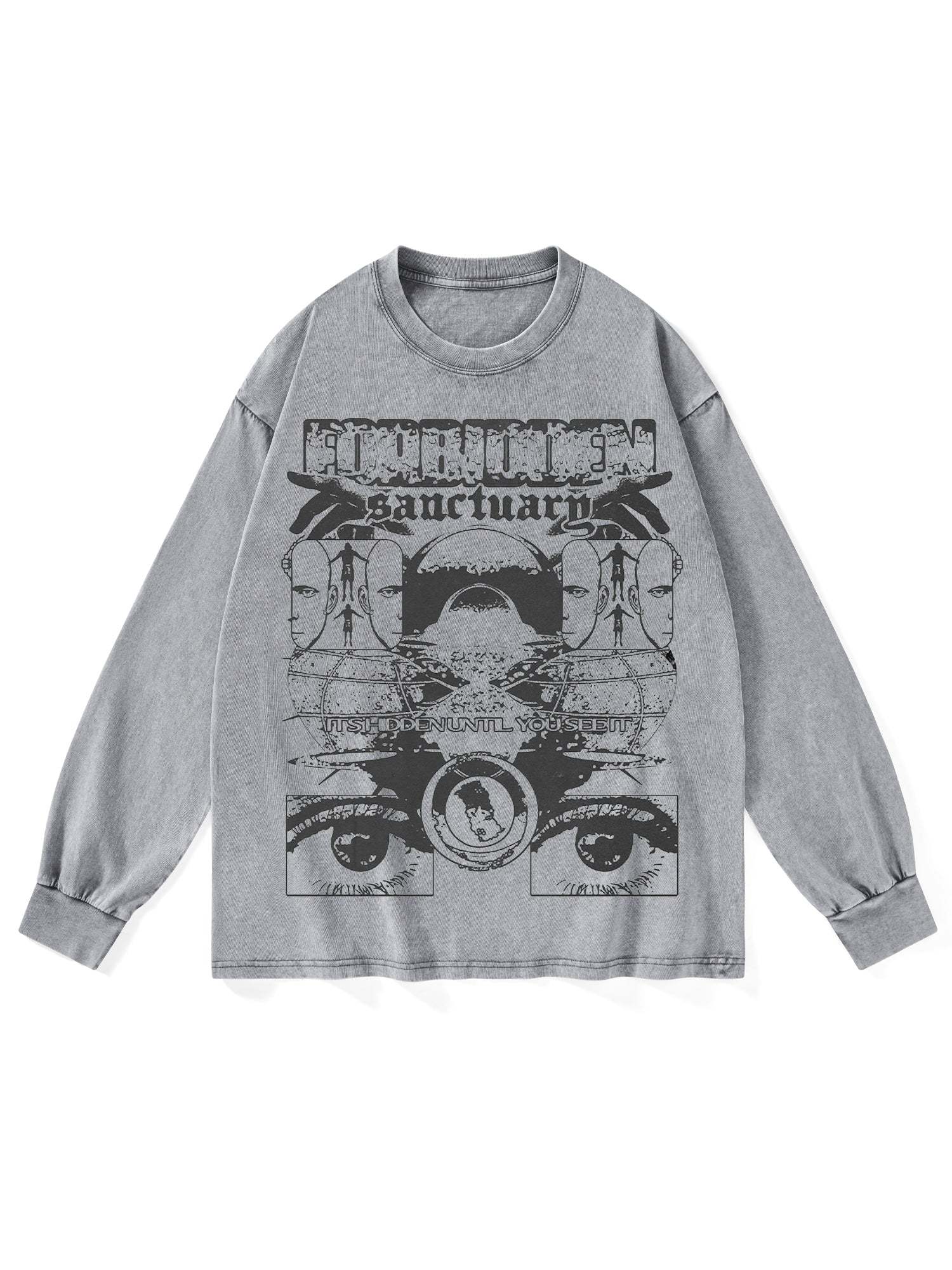 Sanctuarg Washed Long Sleeves-ClassyOutlaw