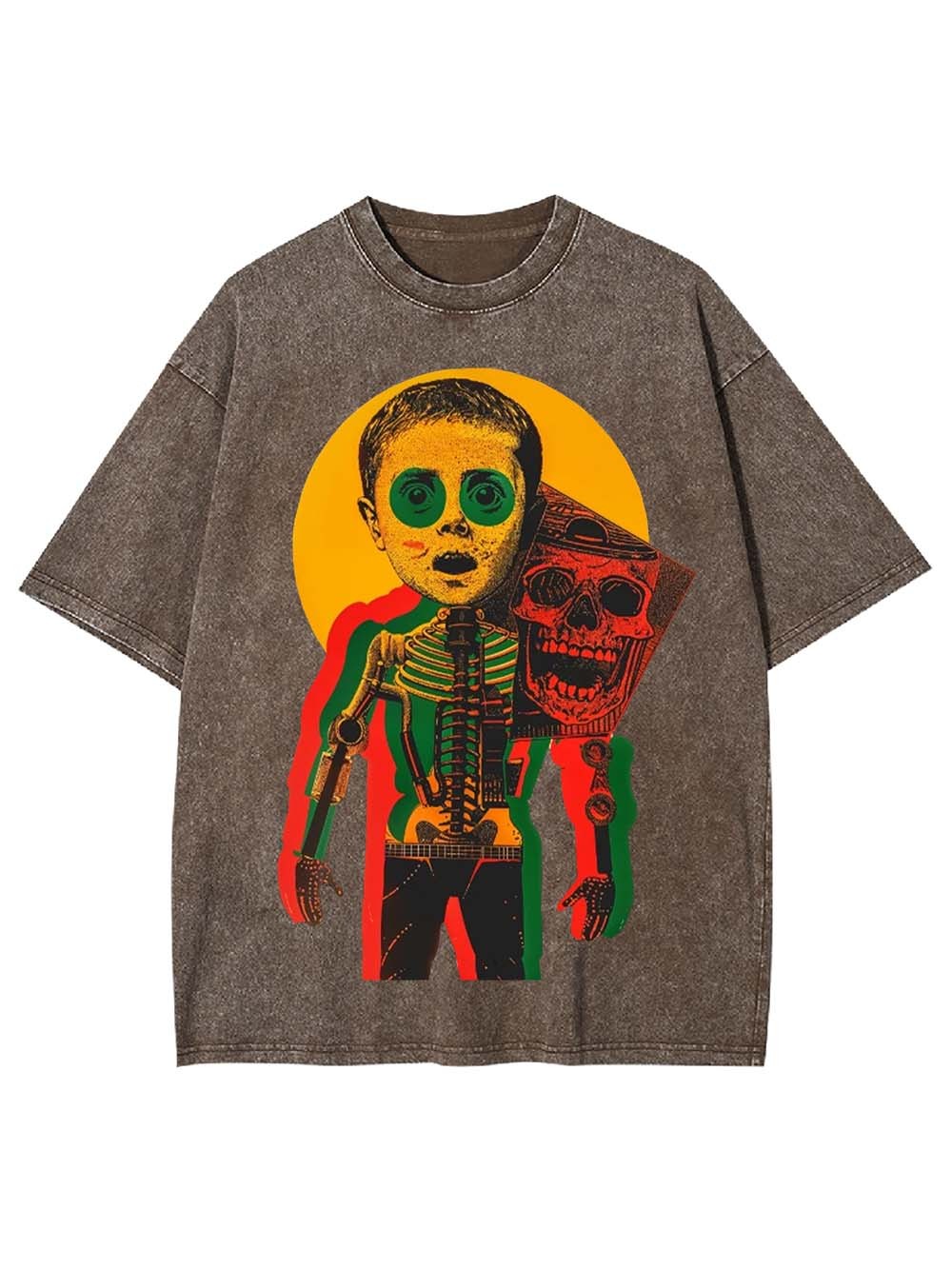 Mechanical Body Washed Tshirt