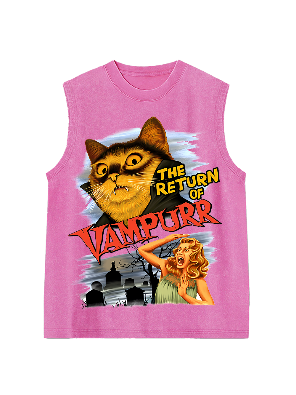 THE RETURN OF VAMPURR WASHED TANK TOP