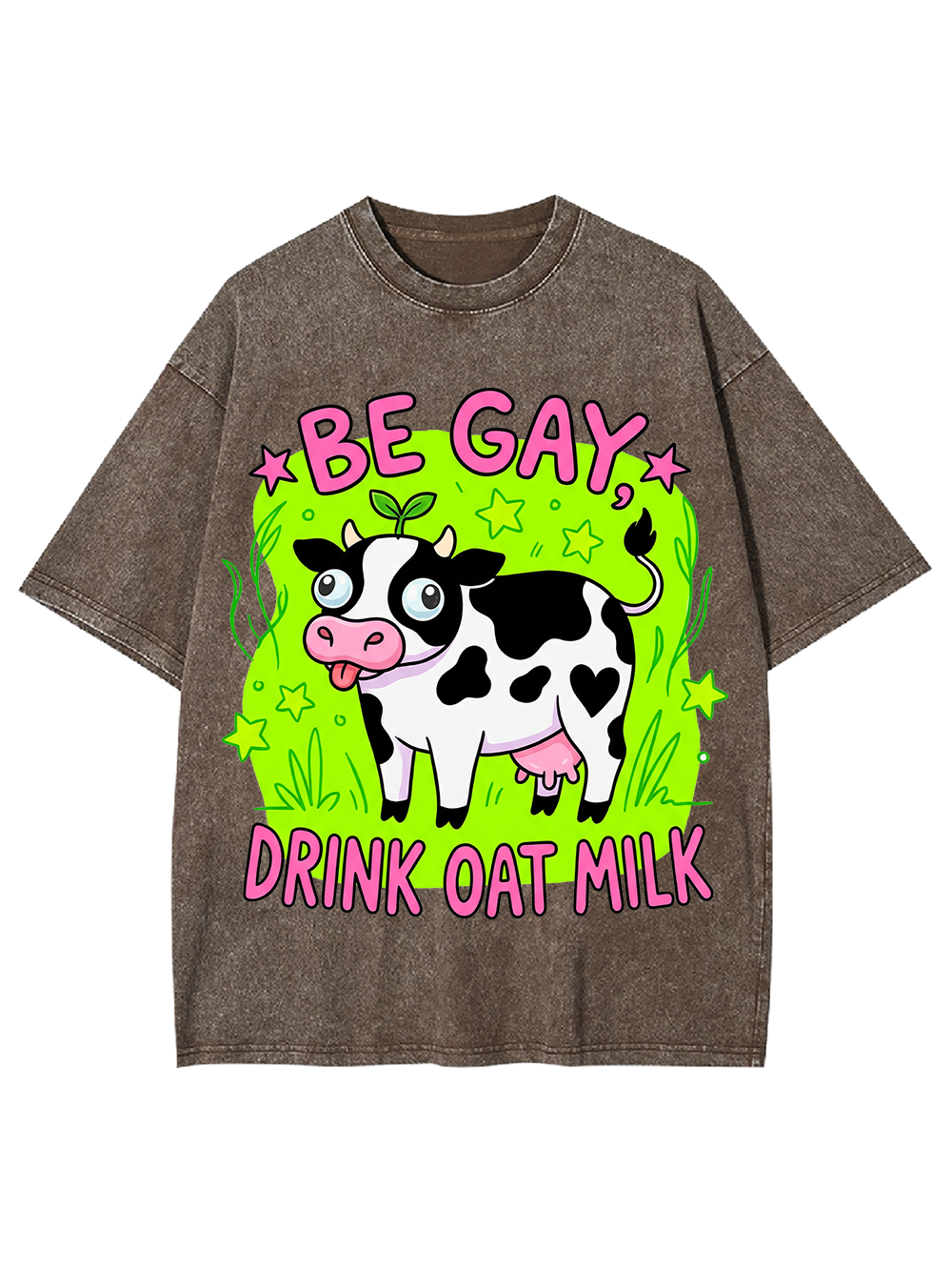 BE GAY, DRINK OAT MILK WASHED TSHIRT