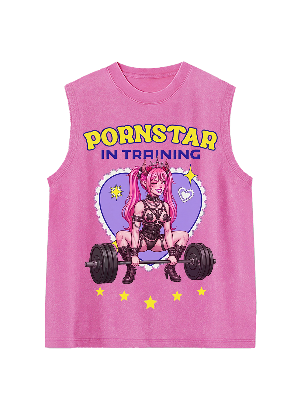 PORNSTAR IN TRAINING WASHED TANK TOP