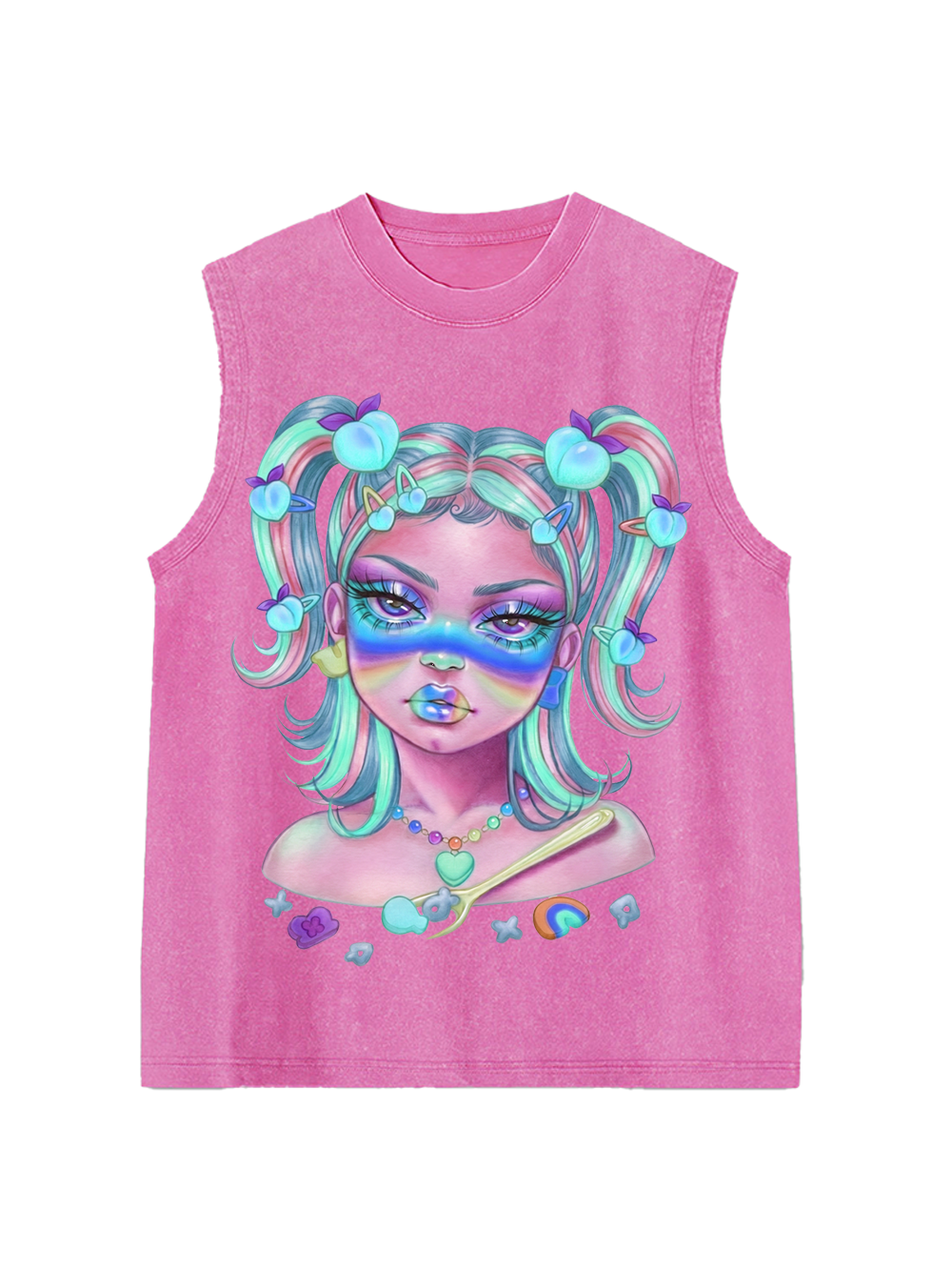 PEACH GIRL WASHED TANK TOP