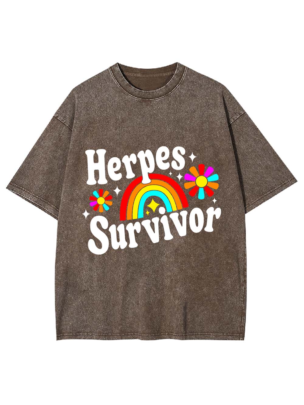 Herpes Survivor Washed Tshirt