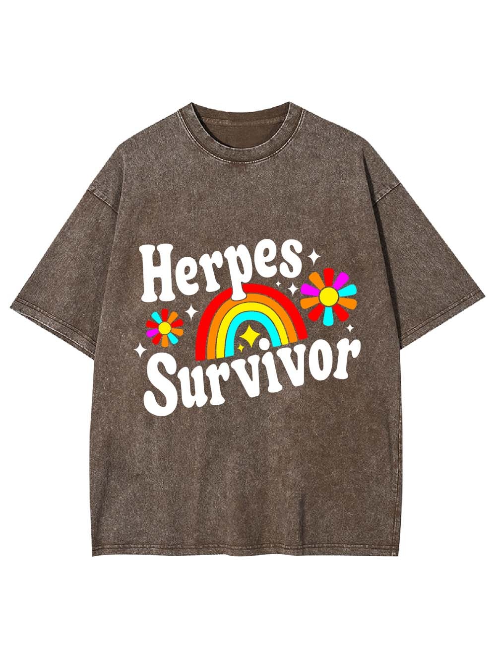 Herpes Survivor Washed Tshirt