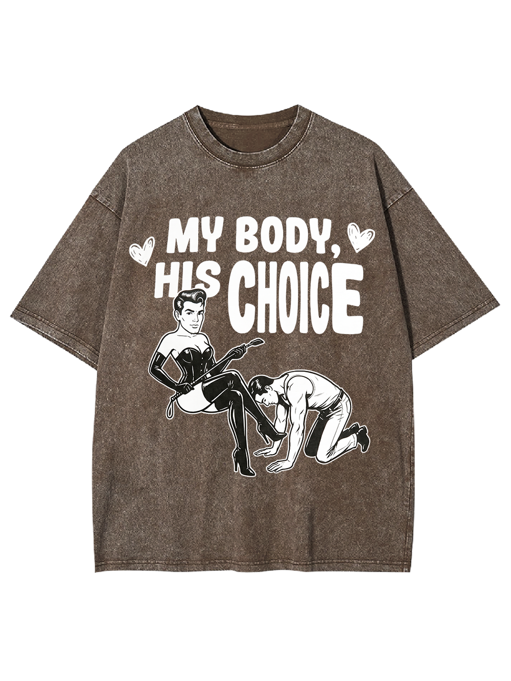 MY BODY, HIS CHOICE WASHED TSHIRT