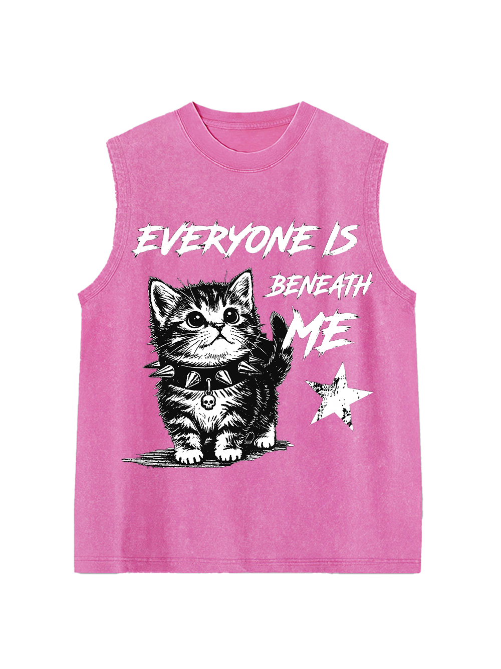 EVERYONE IS BENEATH ME WASHED TANK TOP