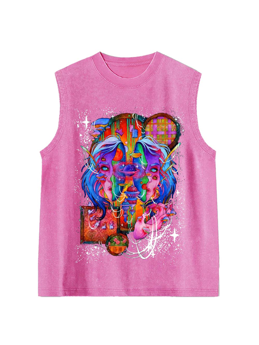 Spiritual Void World Washed Tank Top