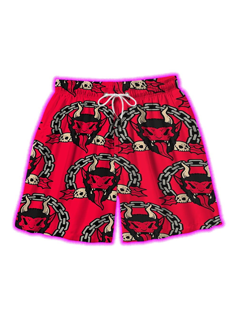 HELLHOUND CHAINS ALL OVER PRINT SHORTS