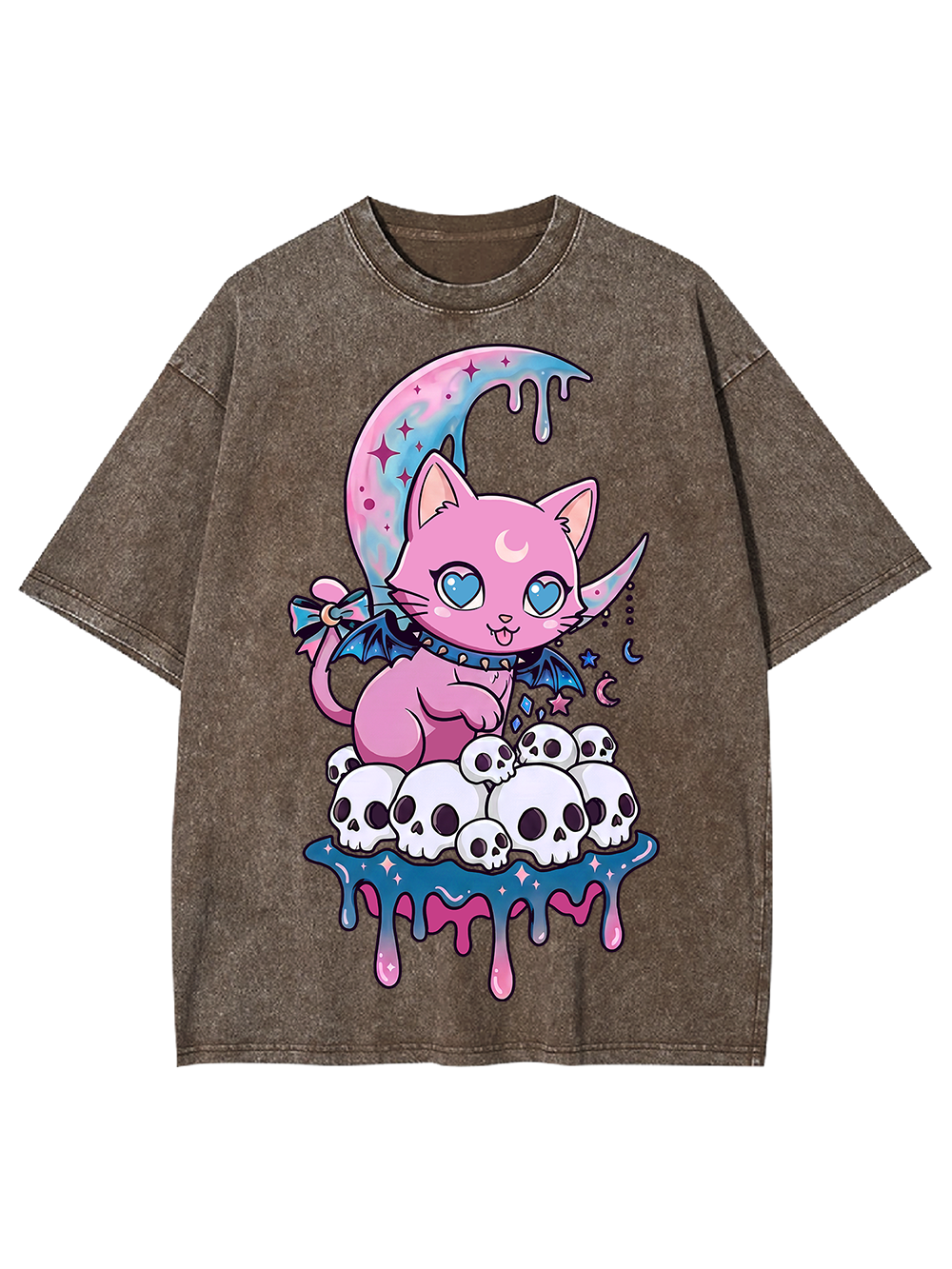 MOONLIT KILLER KITTEN AAA WASHED TSHIRT