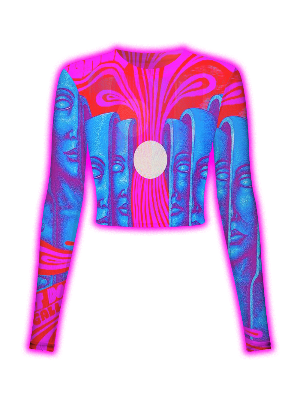 NEON GODDESS MIRAGE MESH TOP