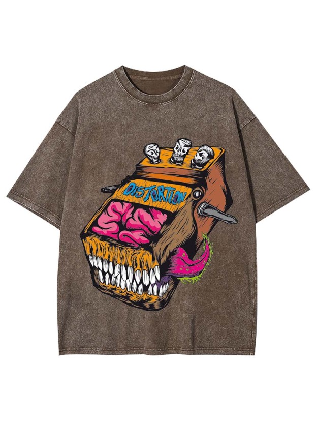 BRAIN DISTORTION DEVICE WASHED TSHIRT