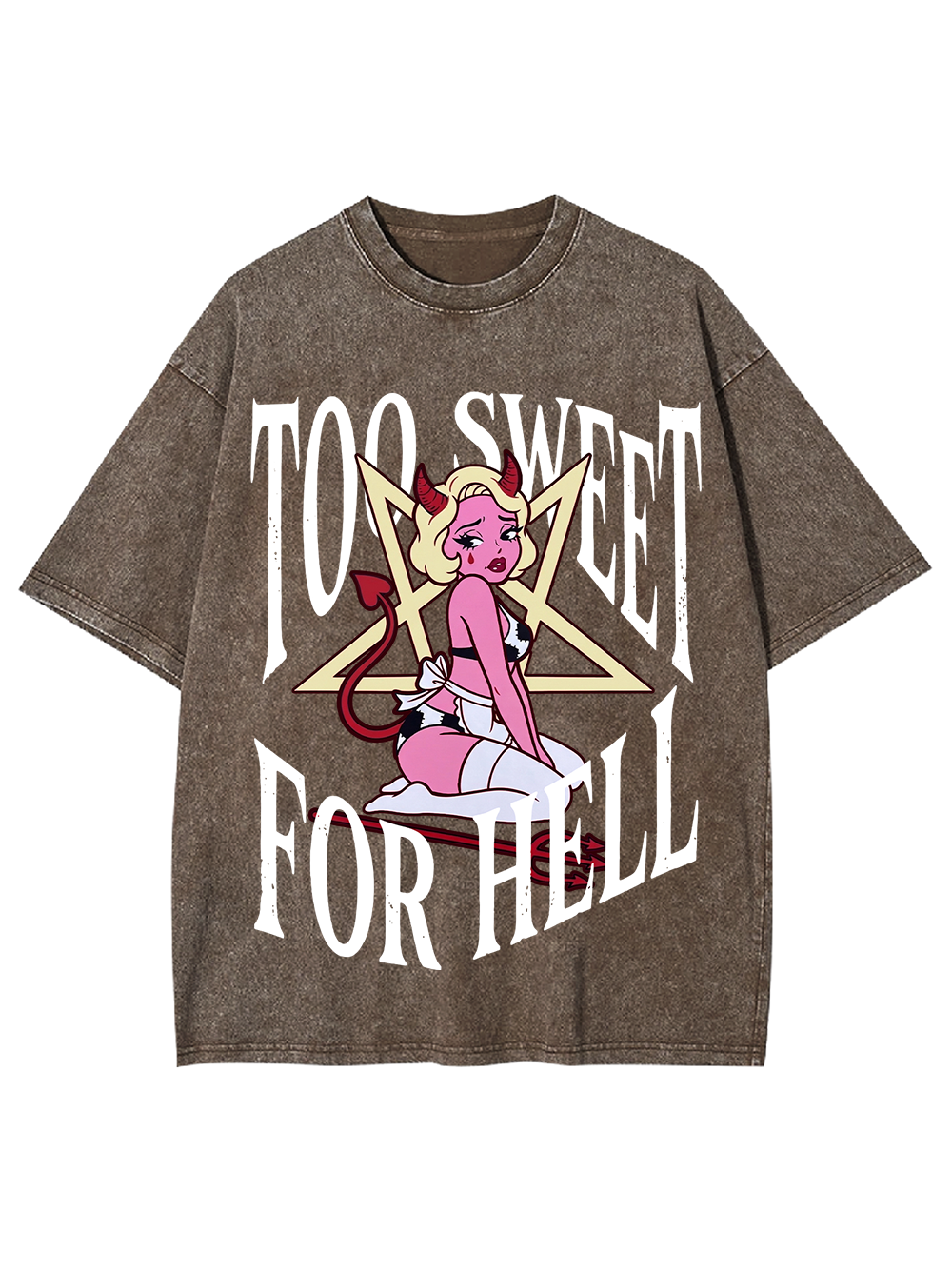 TOO SWEET FOR HELL AAA WASHED TSHIRT