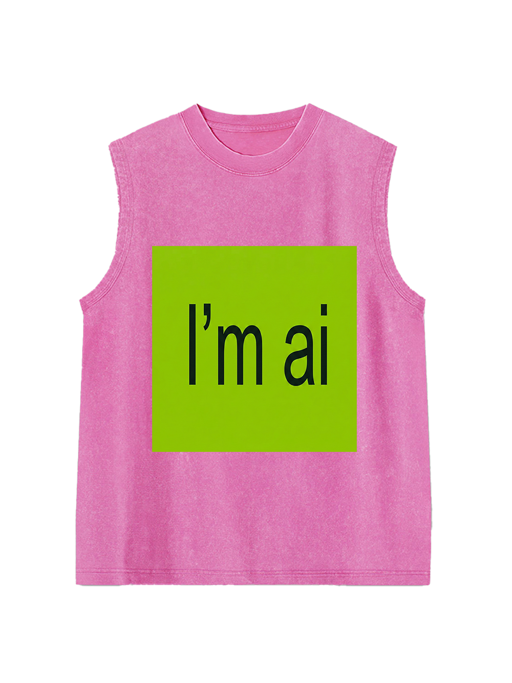 I'M AI WASHED TANK TOP